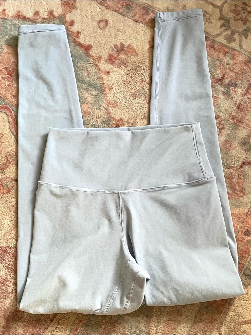 High-Rise Light Blue Women's Leggings - Soft Stretch